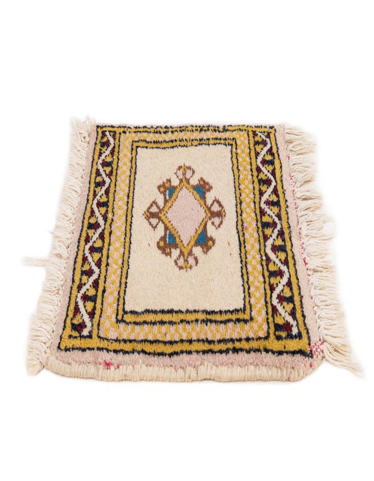 Detail image of  1' 1 x 1' 1  Hand Knotted Bokhara Wool Square Rug