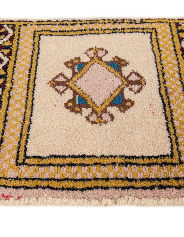 Detail image of  1' 1 x 1' 1  Hand Knotted Bokhara Wool Square Rug