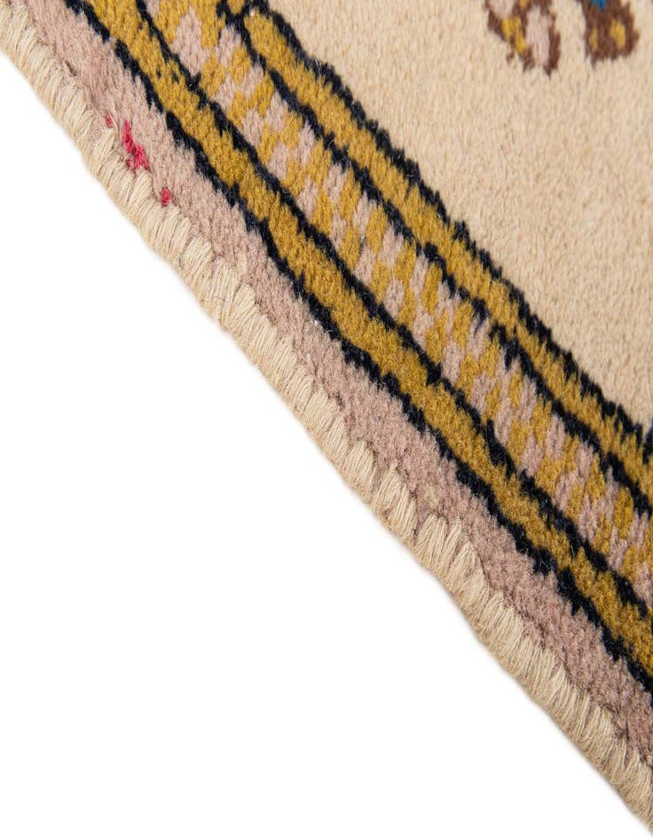 Detail image of  1' 1 x 1' 1  Hand Knotted Bokhara Wool Square Rug