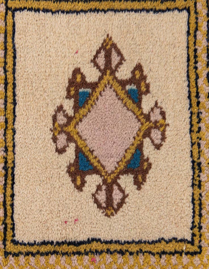 Detail image of  1' 1 x 1' 1  Hand Knotted Bokhara Wool Square Rug