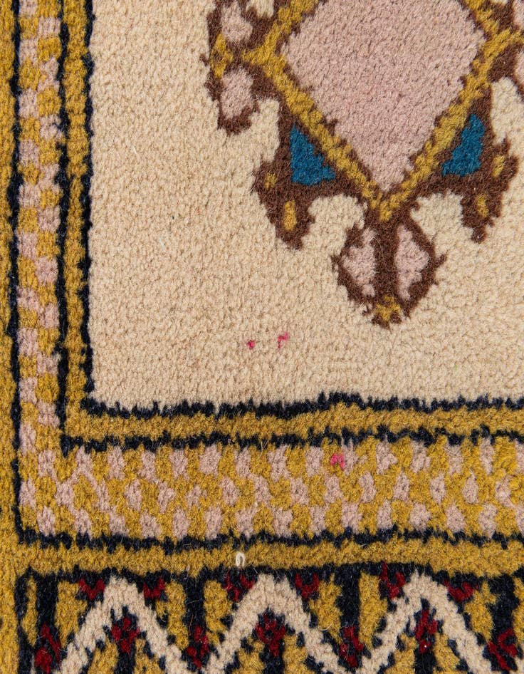 Detail image of  1' 1 x 1' 1  Hand Knotted Bokhara Wool Square Rug