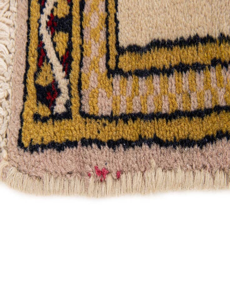 Detail image of  1' 1 x 1' 1  Hand Knotted Bokhara Wool Square Rug