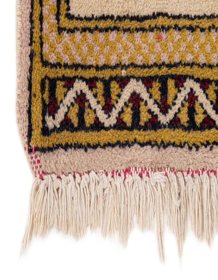 Detail image of  1' 1 x 1' 1  Hand Knotted Bokhara Wool Square Rug