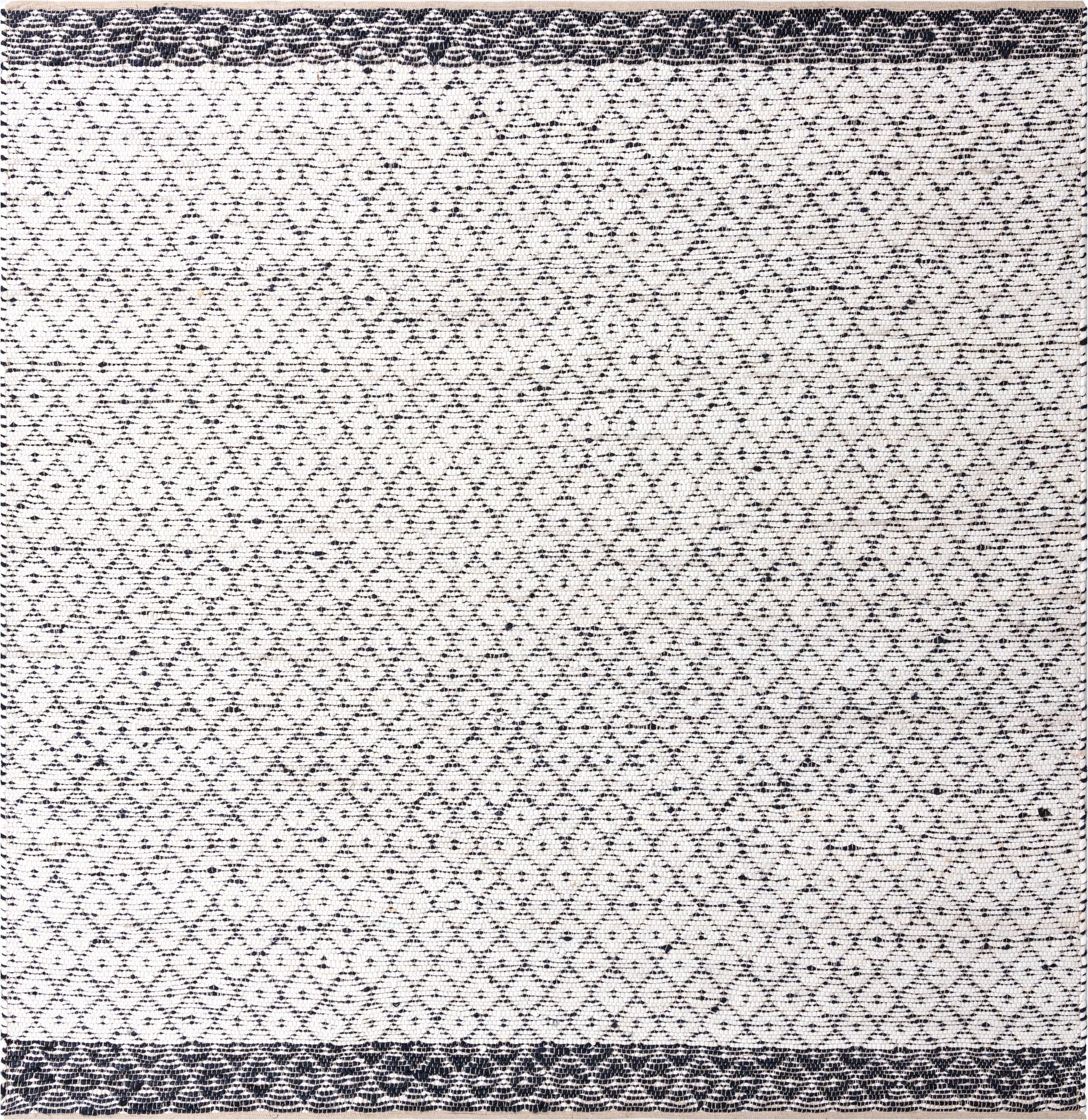  10' x 10'  Hand Woven Chindi Trellis Square Rug