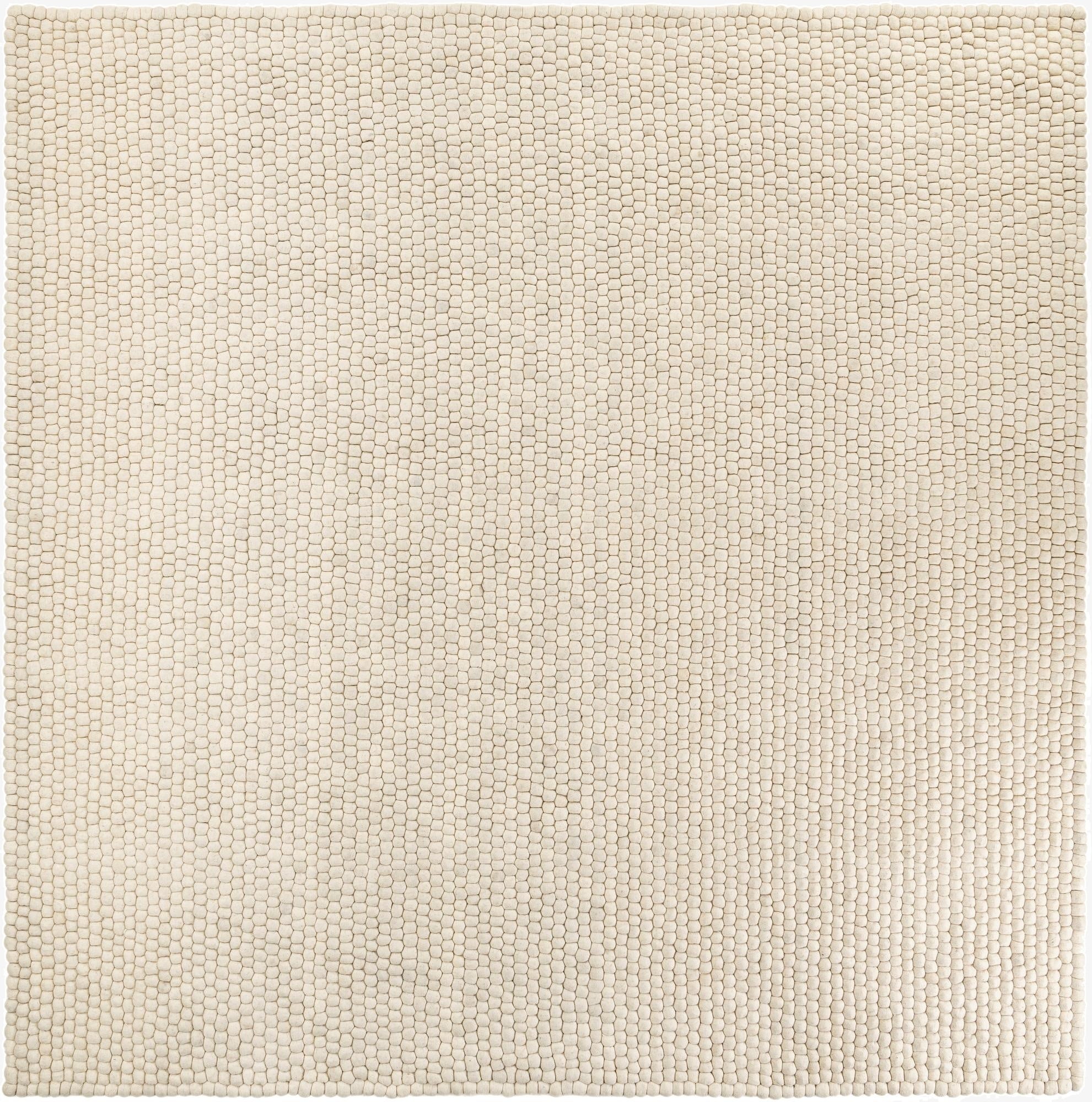  10' x 10' Felt Ball Wool Square Rug