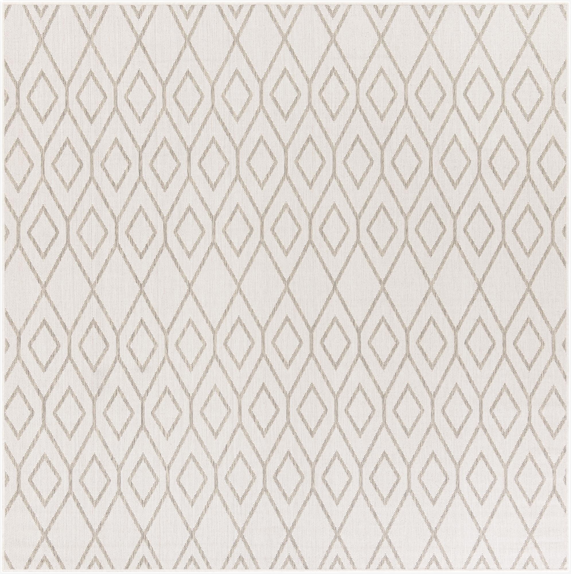  7' 10 x 7' 10  Washable Jill Zarin Indoor / Outdoor Square Rug