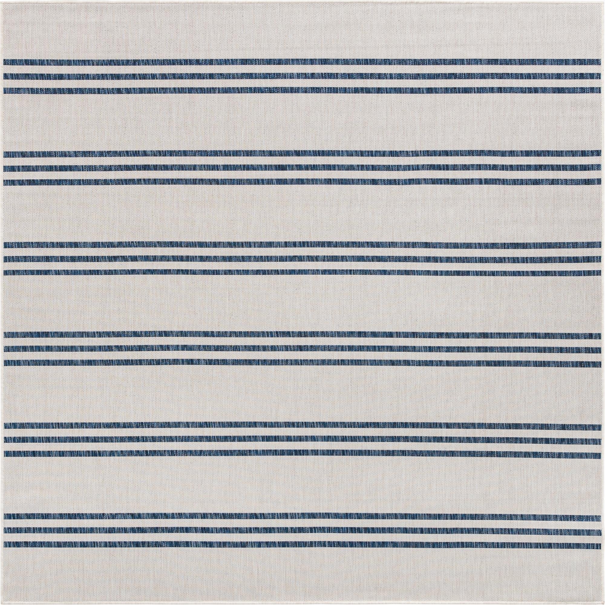  7' 10 x 7' 10  Washable Jill Zarin Anguilla Indoor / Outdoor Square Rug