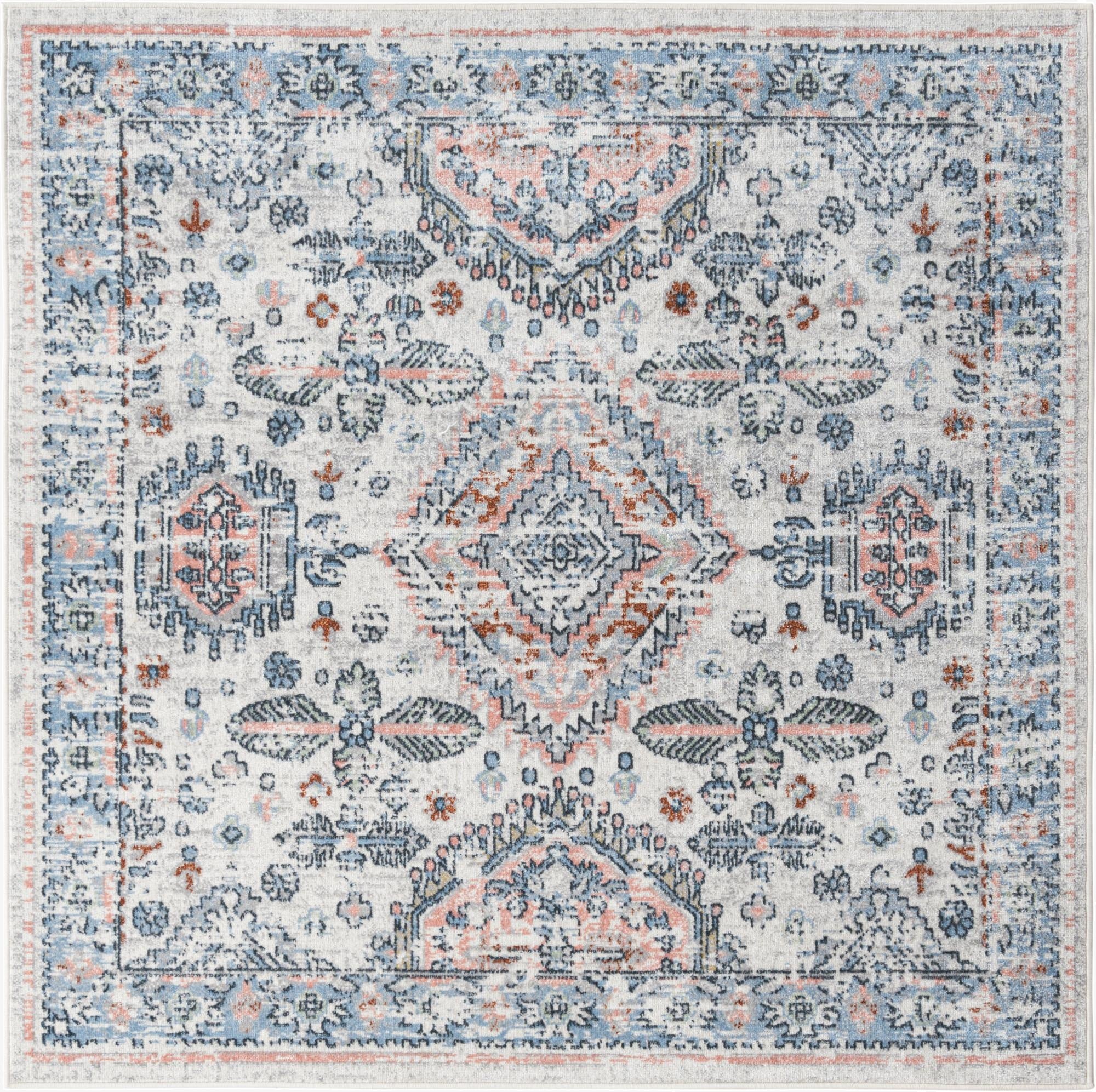  5' 3 x 5' 3 Kamala Washable Square Rug