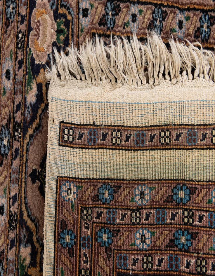 Detail image of  2' 11 x 3'  Hand Knotted Kashmir Oriental Square Rug
