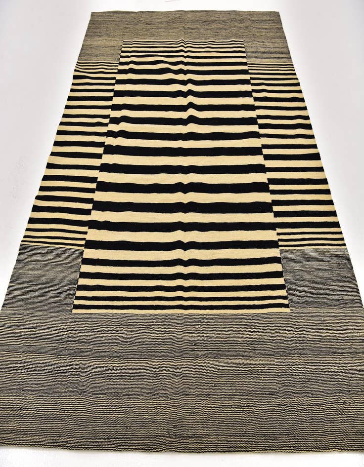 Detail image of  6' x 7' 7  Hand Woven Kilim Modern Wool Square Rug