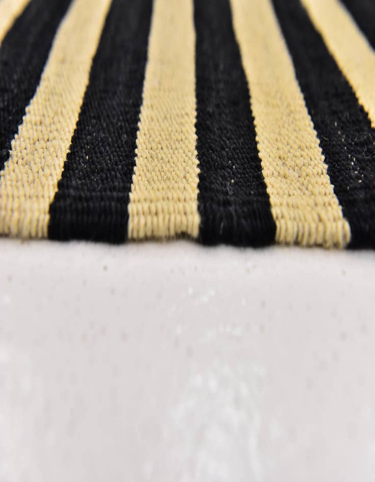 Detail image of  6' x 7' 7  Hand Woven Kilim Modern Wool Square Rug