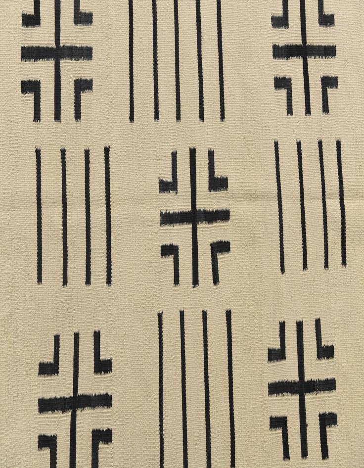 Detail image of  5' 4 x 6' 6  Hand Woven Kilim Modern Wool Square Rug