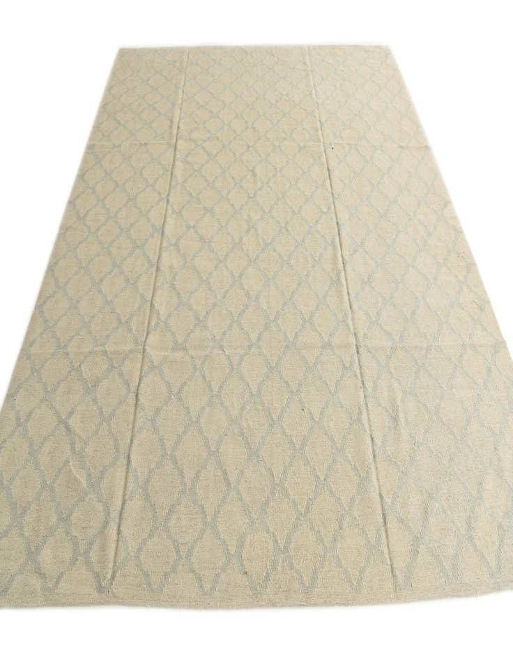 Detail image of  8' 10 x 9' 5  Hand Woven Kilim Modern Wool Square Rug