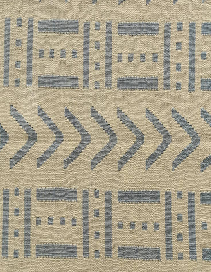 Detail image of  5' 3 x 6' 4  Hand Woven Kilim Modern Wool Square Rug