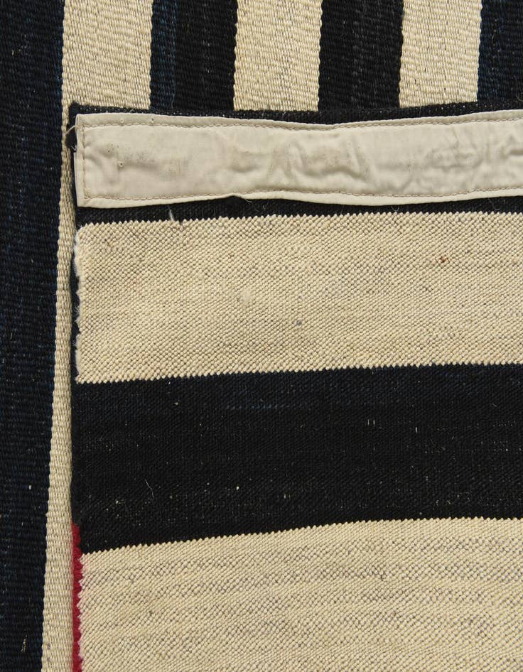 Detail image of  5' 2 x 5' 7  Hand Woven Kilim Modern Wool Square Rug