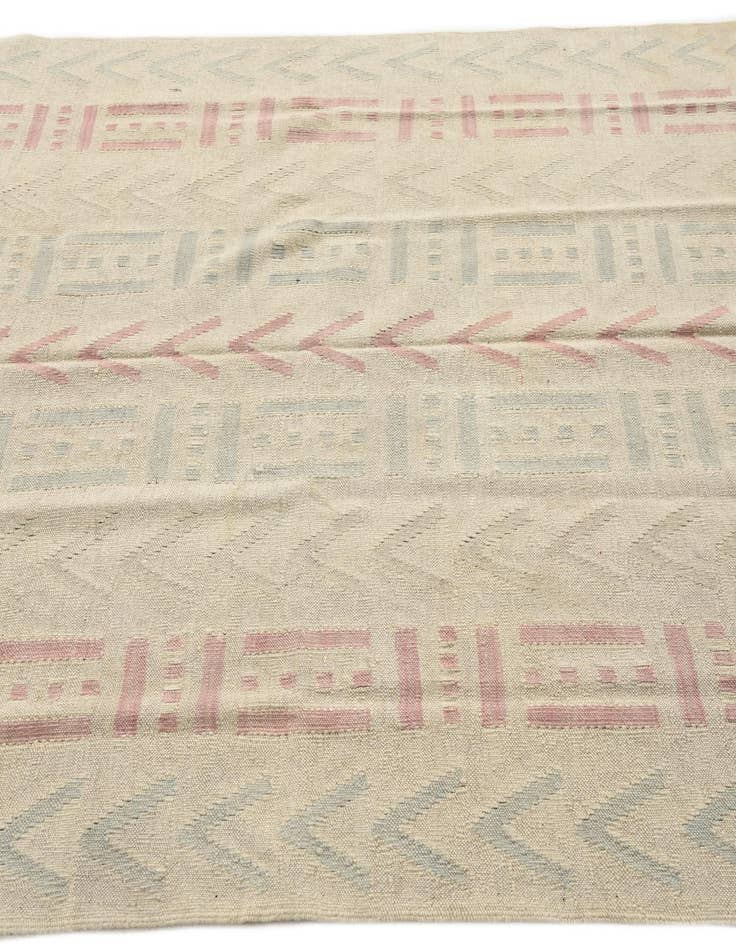 Detail image of  5' 2 x 5' 11  Hand Woven Kilim Modern Wool Square Rug