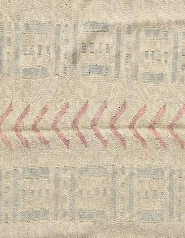Detail image of  5' 2 x 5' 11  Hand Woven Kilim Modern Wool Square Rug