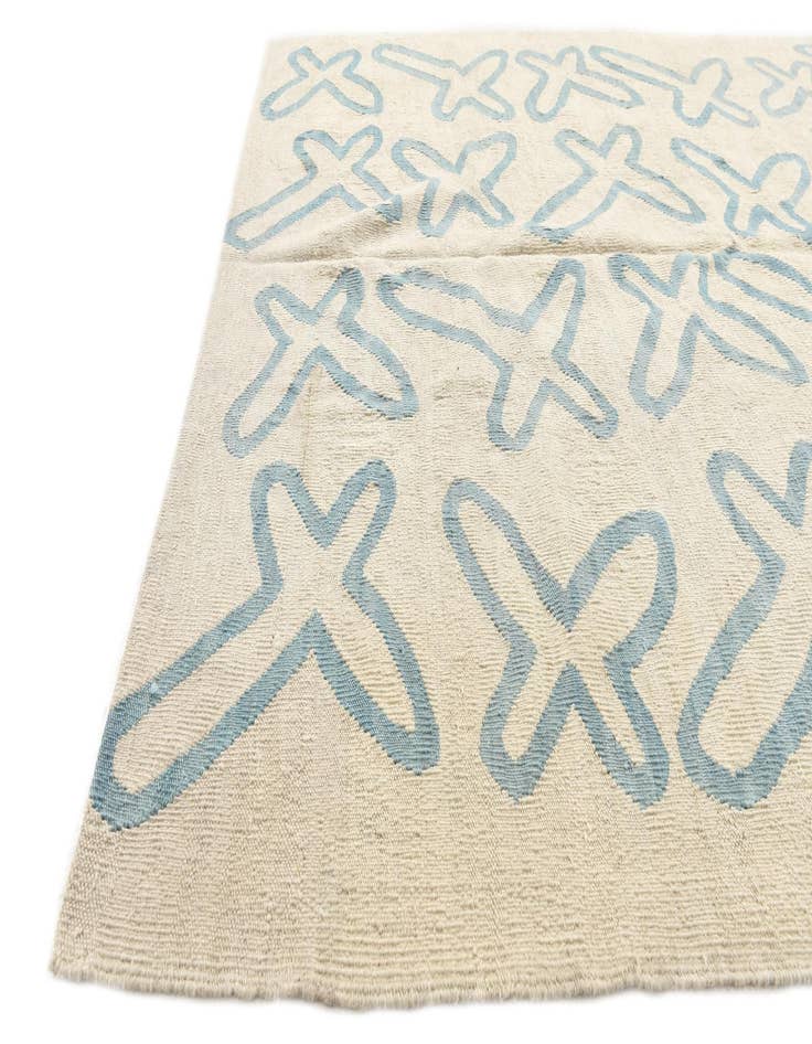 Detail image of  5' 4 x 6' 3  Hand Woven Kilim Modern Wool Square Rug