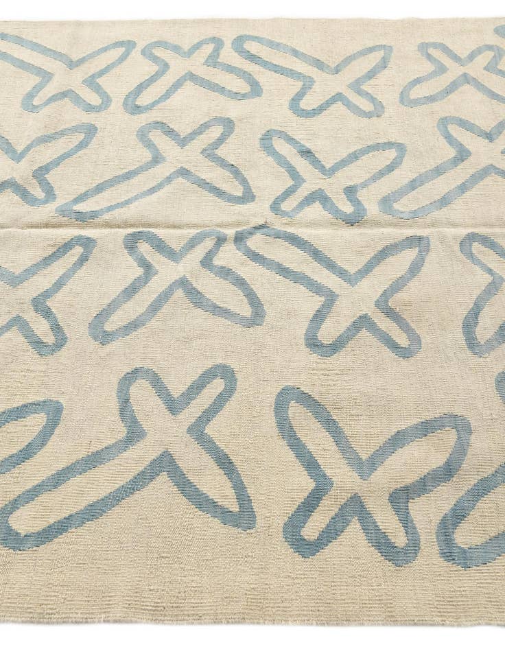 Detail image of  5' 4 x 6' 3  Hand Woven Kilim Modern Wool Square Rug
