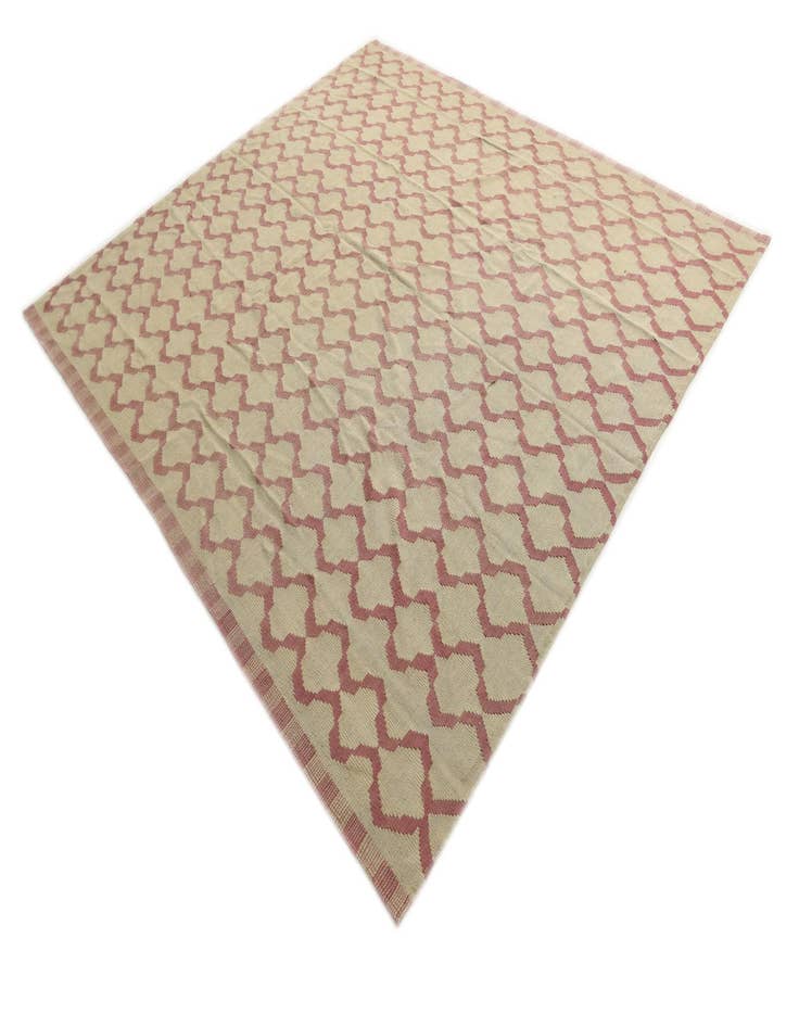 Detail image of  8' 8 x 9' 3  Hand Woven Kilim Modern Wool Square Rug