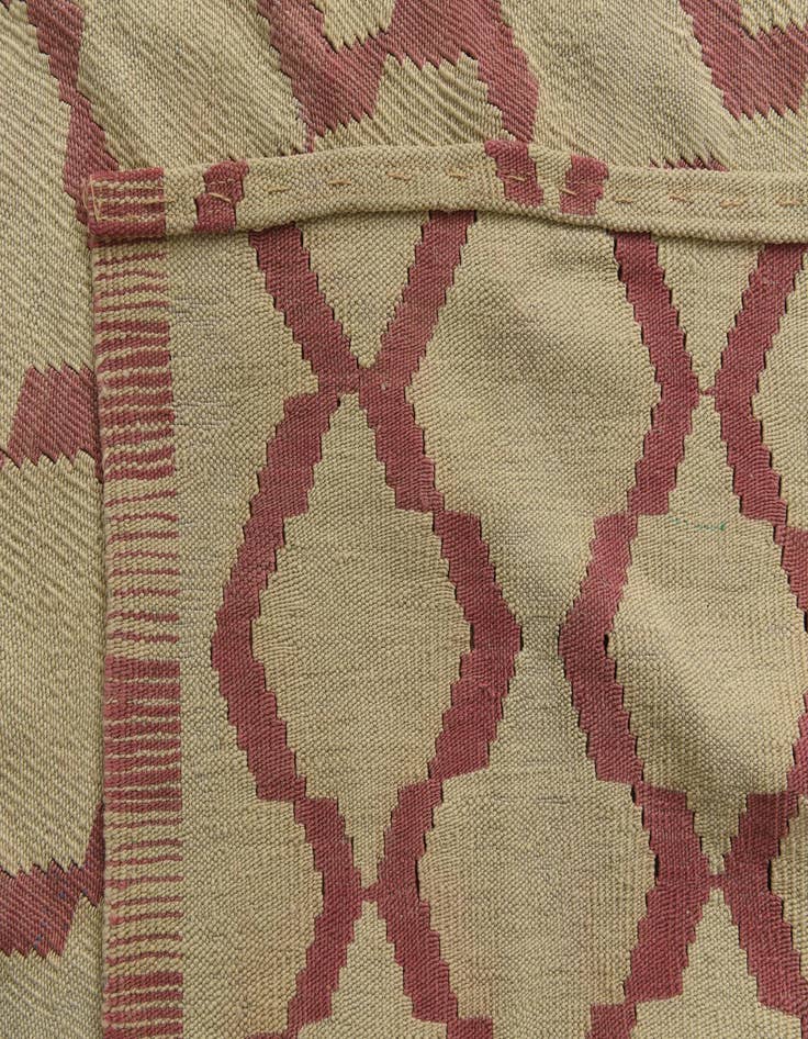 Detail image of  8' 8 x 9' 3  Hand Woven Kilim Modern Wool Square Rug