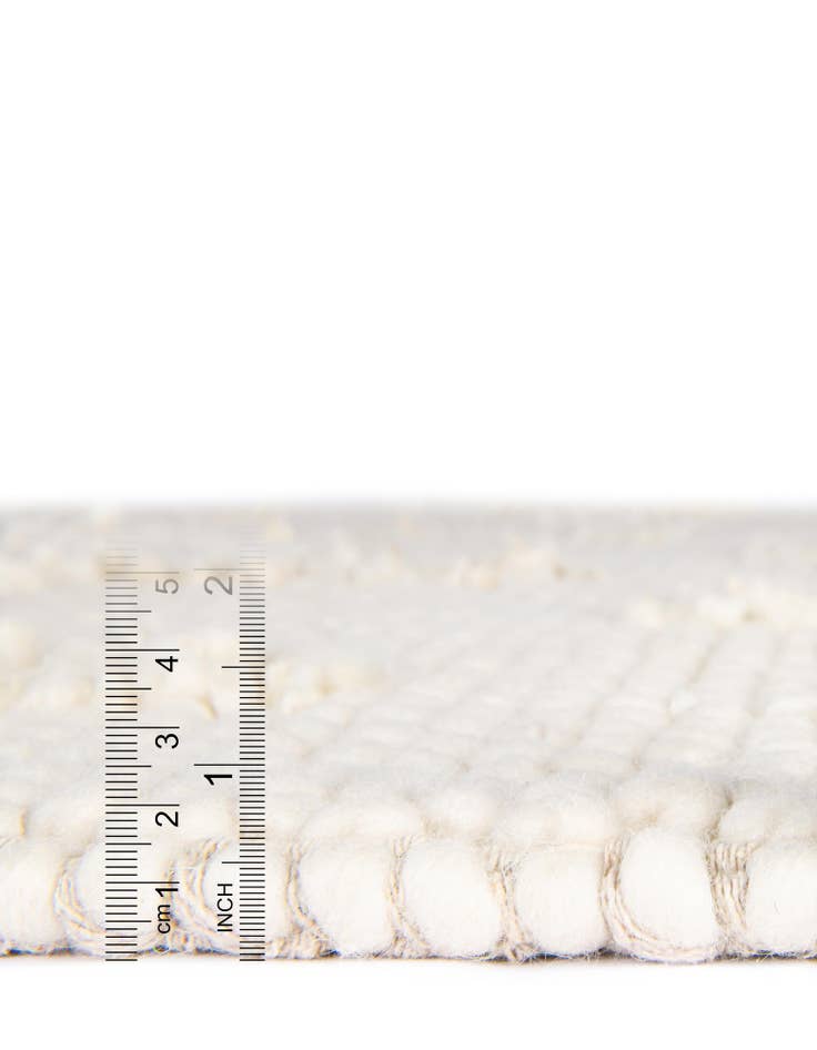 Detail image of  10' x 10'  Hand Woven Lana New Zealand Wool Square Rug