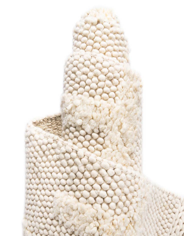 Detail image of  10' x 10'  Hand Woven Lana New Zealand Wool Square Rug