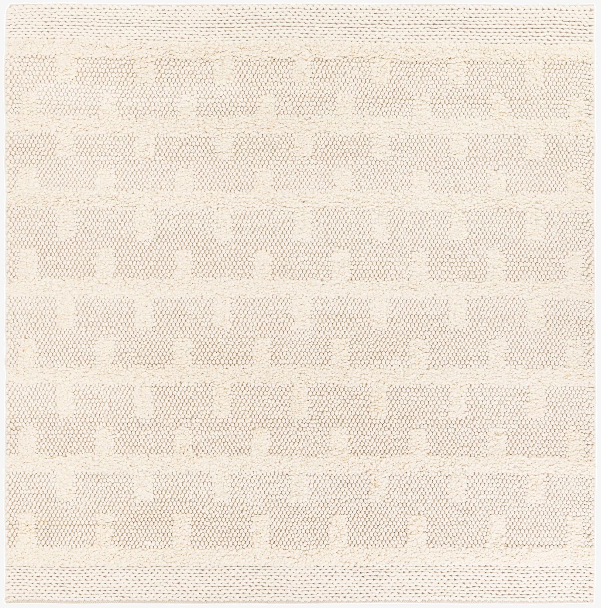 Primary image  7' 10 x 7' 10  Hand Woven Lana New Zealand Wool Square Rug