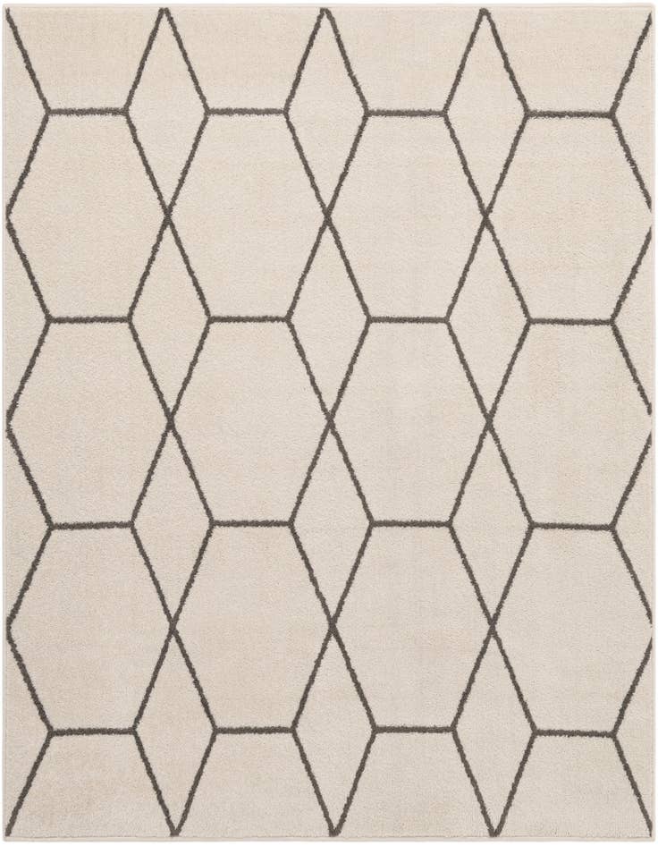 Detail image of  6' x 6' Lattice Frieze Square Rug