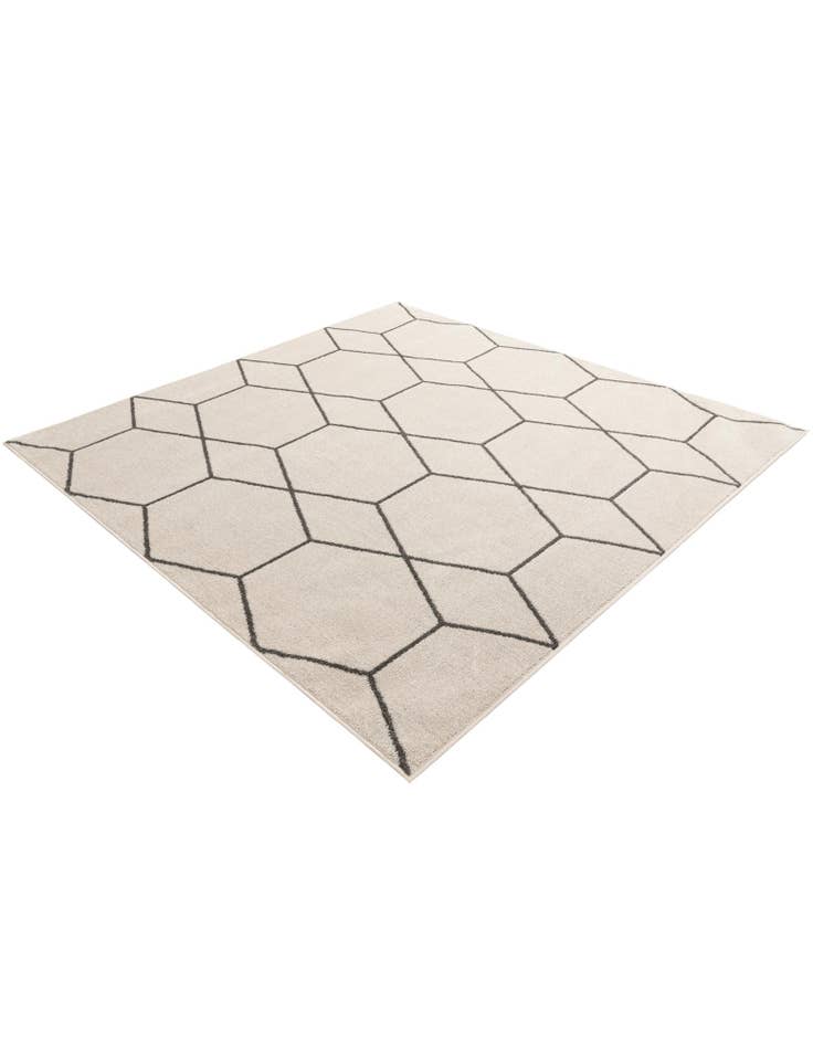 Detail image of  7' x 7' Lattice Frieze Square Rug