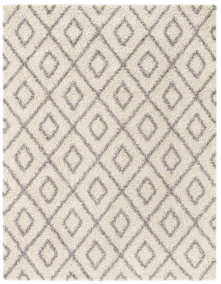 Detail image of  7' 10 x 7' 10 Lattice Shag Square Rug