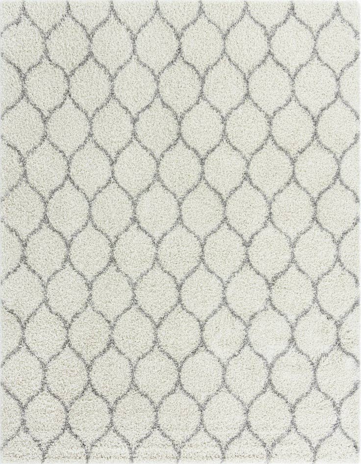 Detail image of  10' x 10' Lattice Shag Square Rug