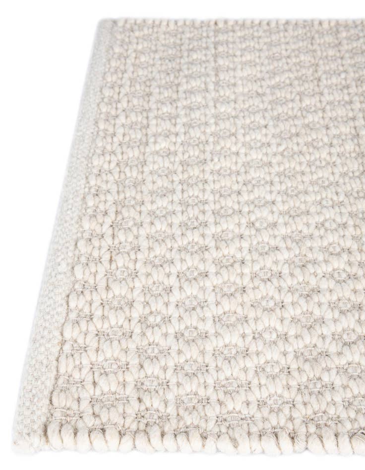 Detail image of  7' 10 x 7' 10  Hand Woven Lattice Wool Square Rug