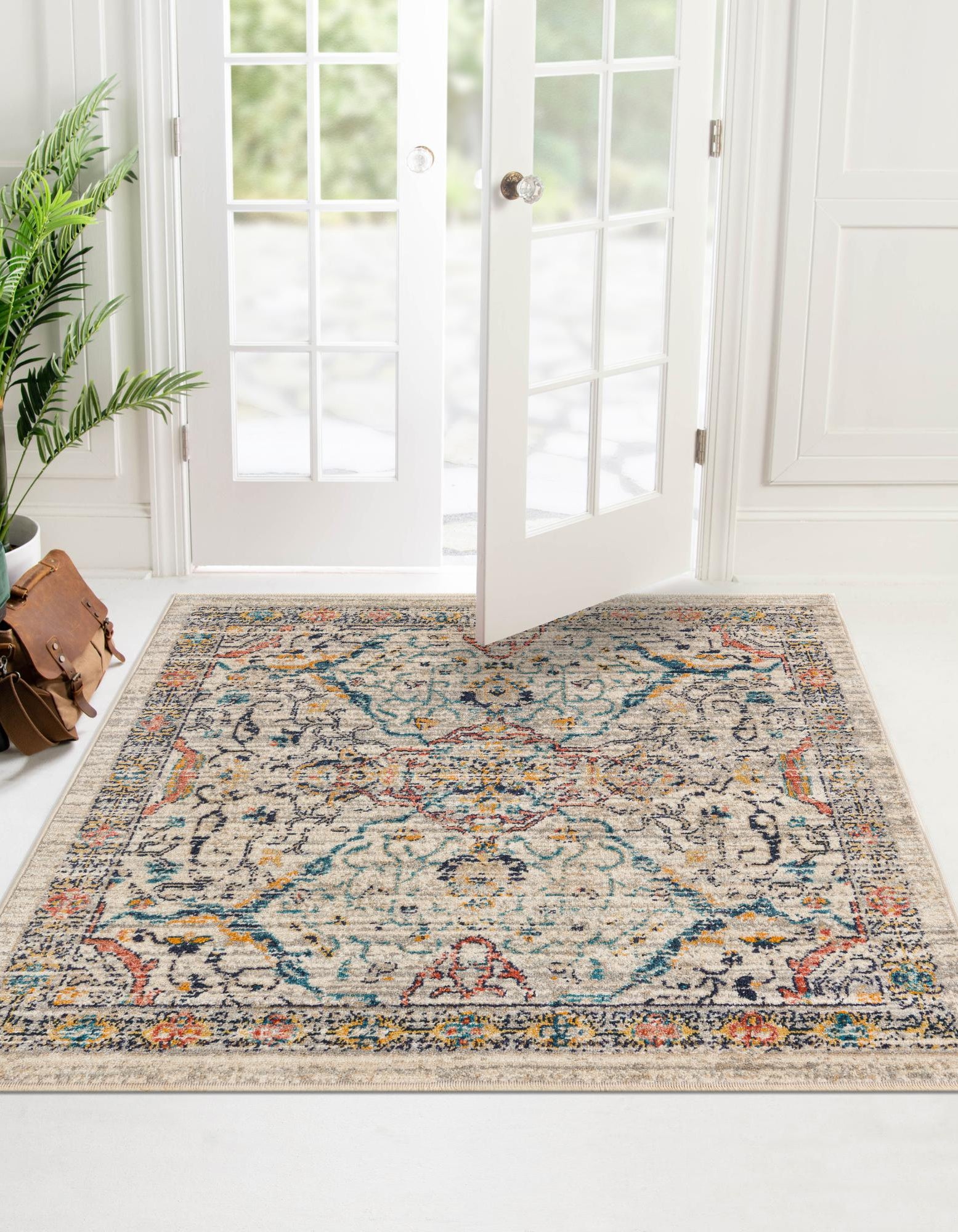 Ivory 6' x 6' Lola Square Rug | Rugs.com