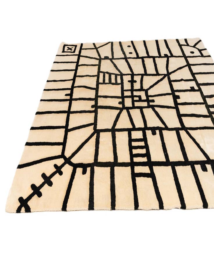 Detail image of  8' 2 x 8' 3 Luna Wool Square Rug