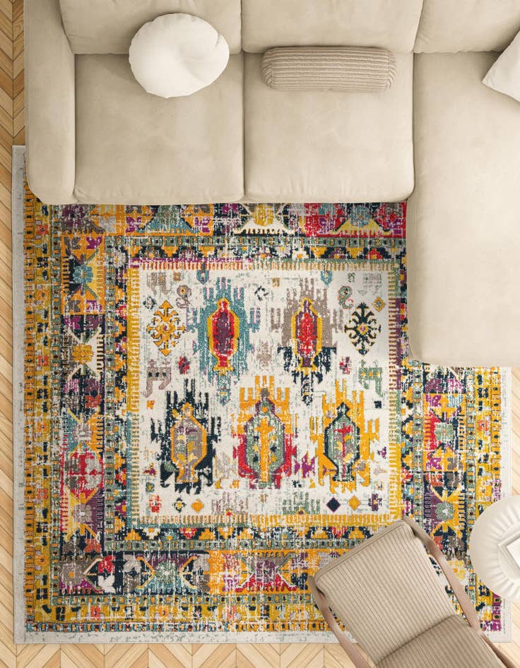 Detail image of  10' x 10' Madeline Square Rug