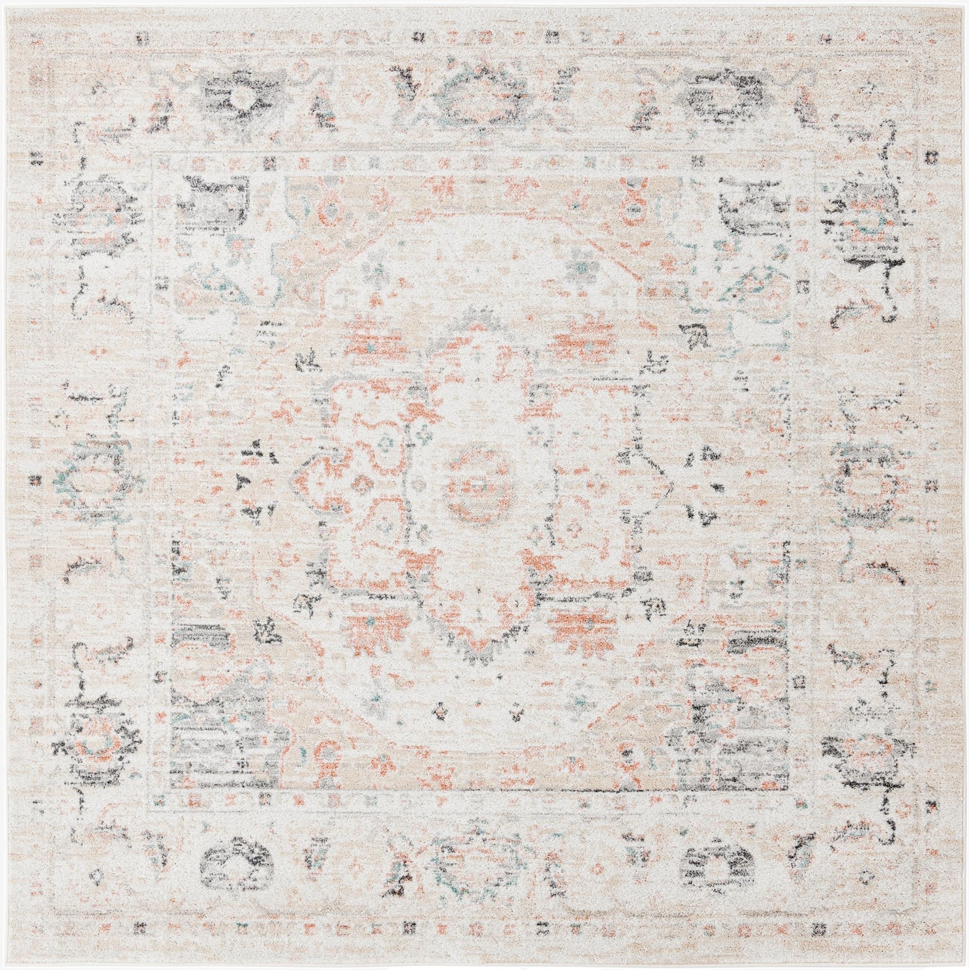  7' x 7' Madeline Vintage Square Rug