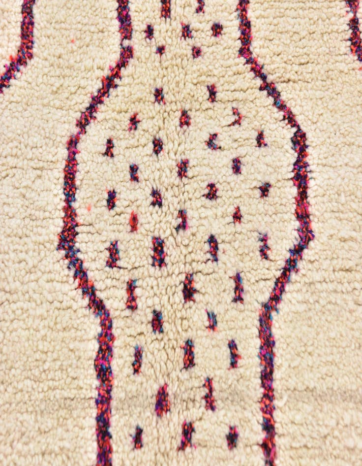 Detail image of  5' 7 x 6' 8  Hand Knotted Moroccan Wool Square Rug