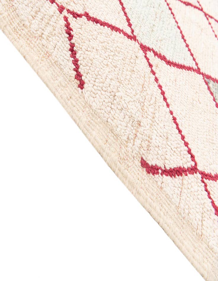 Detail image of  9' x 9' 9  Hand Knotted Moroccan Wool Square Rug