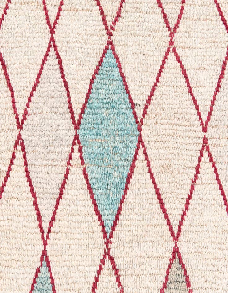 Detail image of  9' x 9' 9  Hand Knotted Moroccan Wool Square Rug