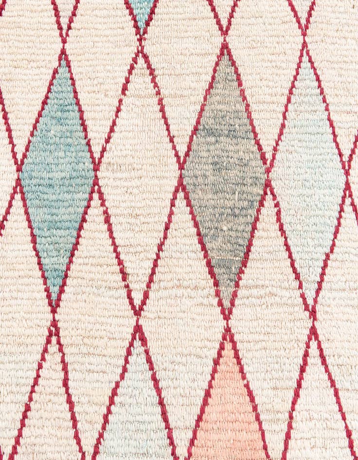 Detail image of  9' x 9' 9  Hand Knotted Moroccan Wool Square Rug