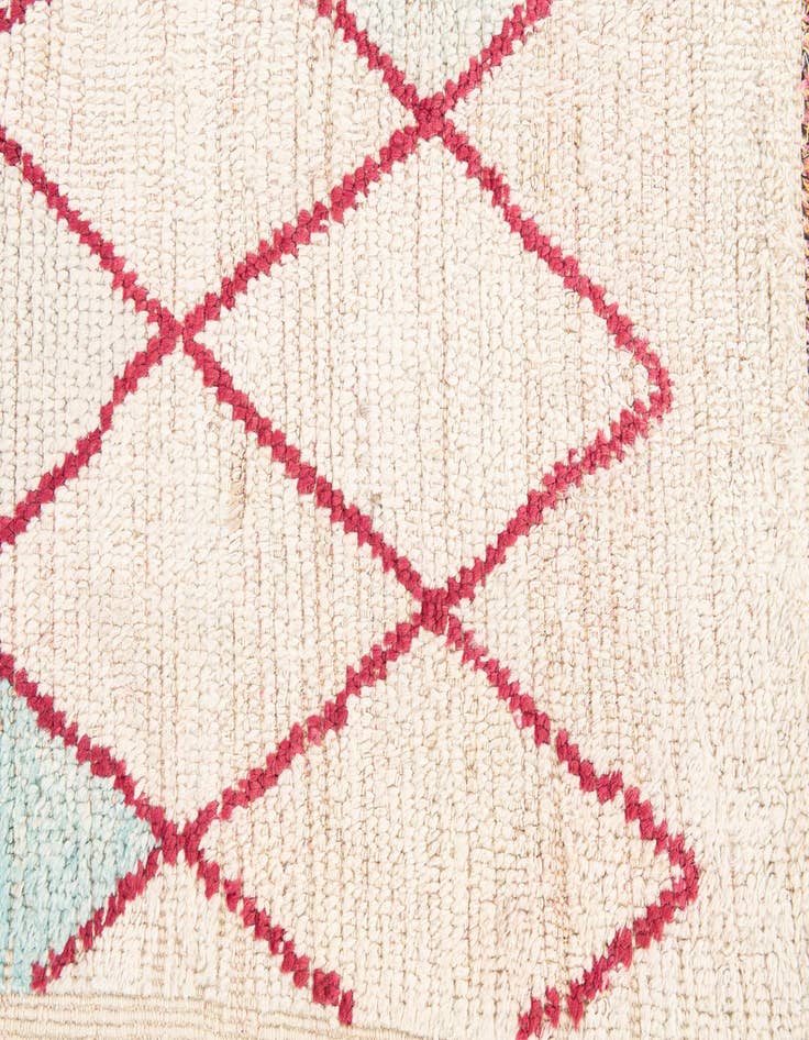 Detail image of  9' x 9' 9  Hand Knotted Moroccan Wool Square Rug