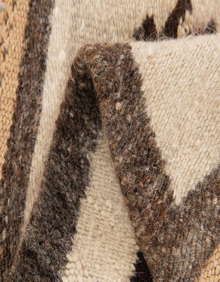 Detail image of  1' 8 x 1' 9  Hand Knotted Moroccan Wool Square Rug