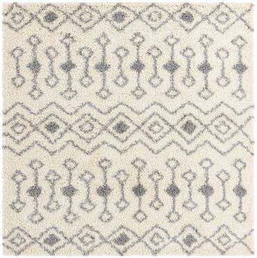  7' 10 x 7' 10 Moroccan Trellis Shag Square Rug