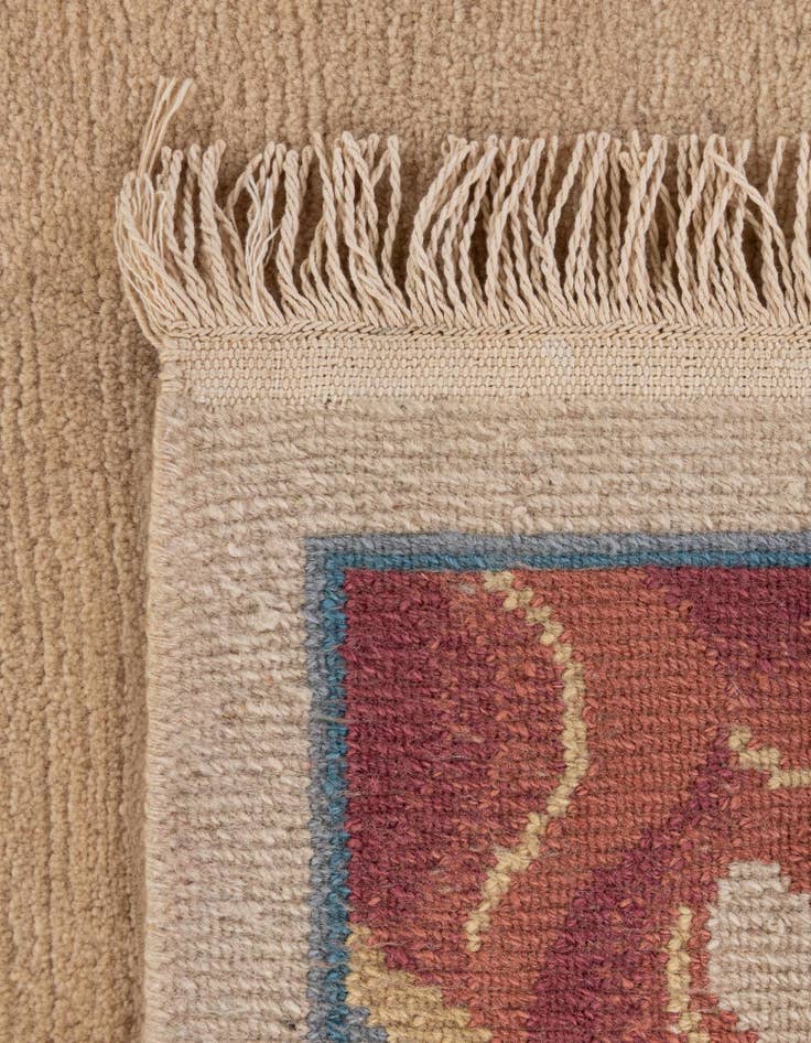 Detail image of  6' 7 x 6' 8  Hand Knotted Nepal Wool Square Rug