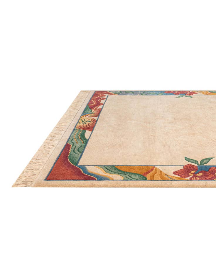 Detail image of  6' 7 x 6' 8  Hand Knotted Nepal Wool Square Rug