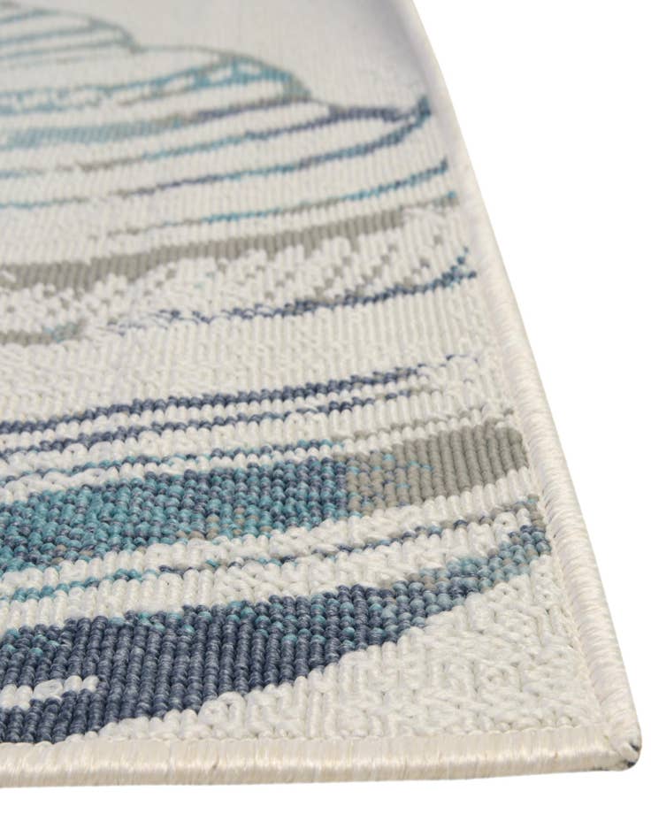 Detail image of  7' 10 x 7' 10  Washable Coastal Indoor / Outdoor Square Rug