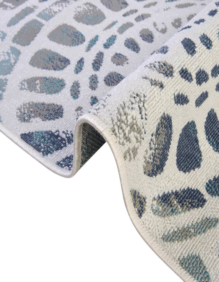 Detail image of  7' 10 x 7' 10  Washable Coastal Indoor / Outdoor Square Rug