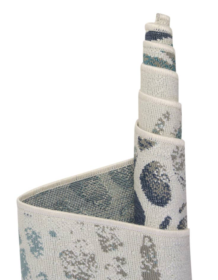 Detail image of  7' 10 x 7' 10  Washable Coastal Indoor / Outdoor Square Rug