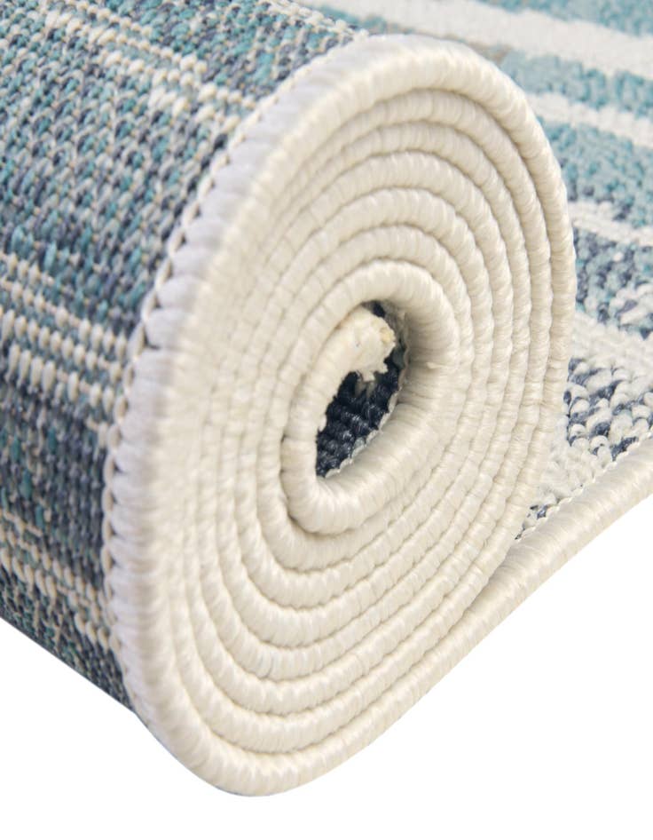 Detail image of  7' 10 x 7' 10  Washable Coastal Indoor / Outdoor Square Rug